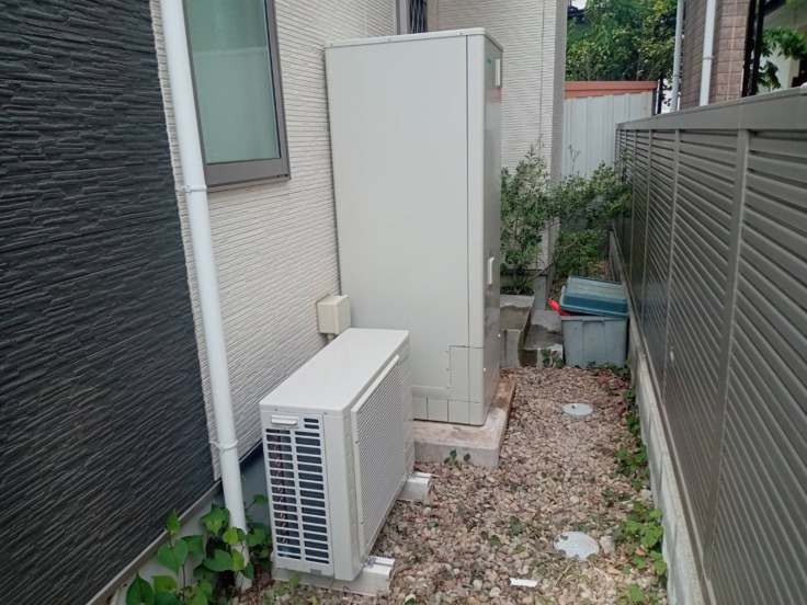 多賀城市内　エコキュート入替370L　入替工事