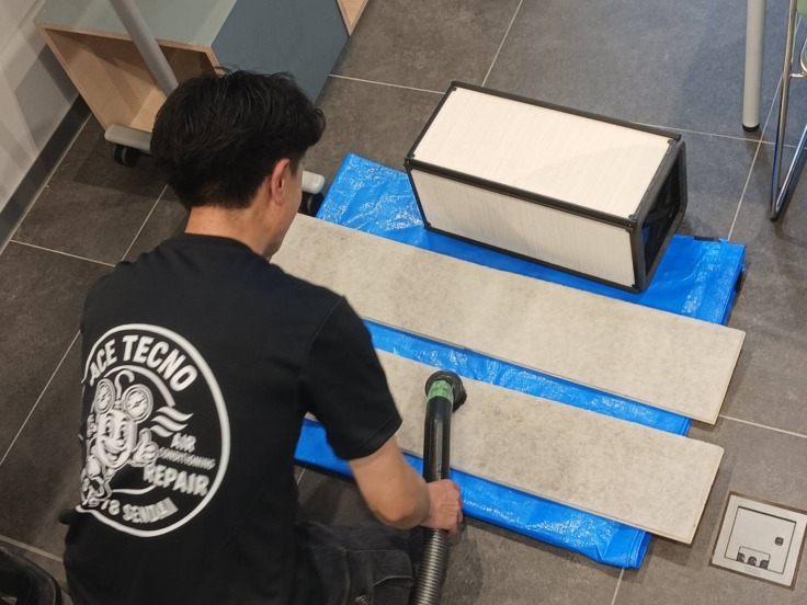 施工中の画像