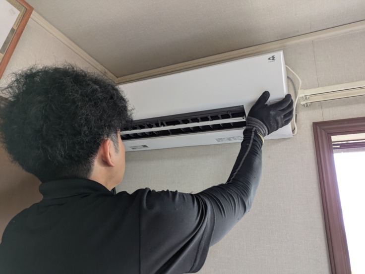 仙台市内　ルームエアコン2．8kw入替工事