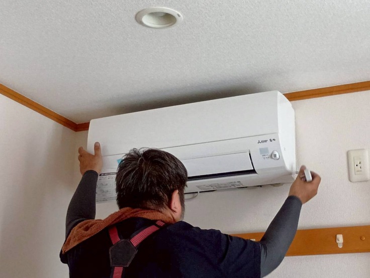2.8kw エアコン2台入替工事
