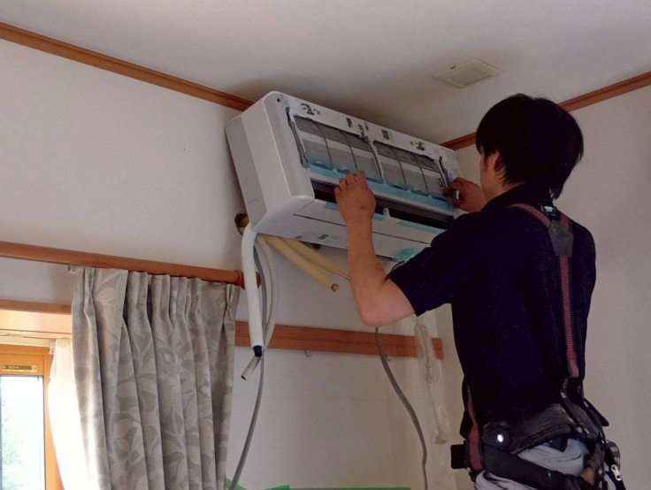 リソラ 2.2kwエアコン 新設工事